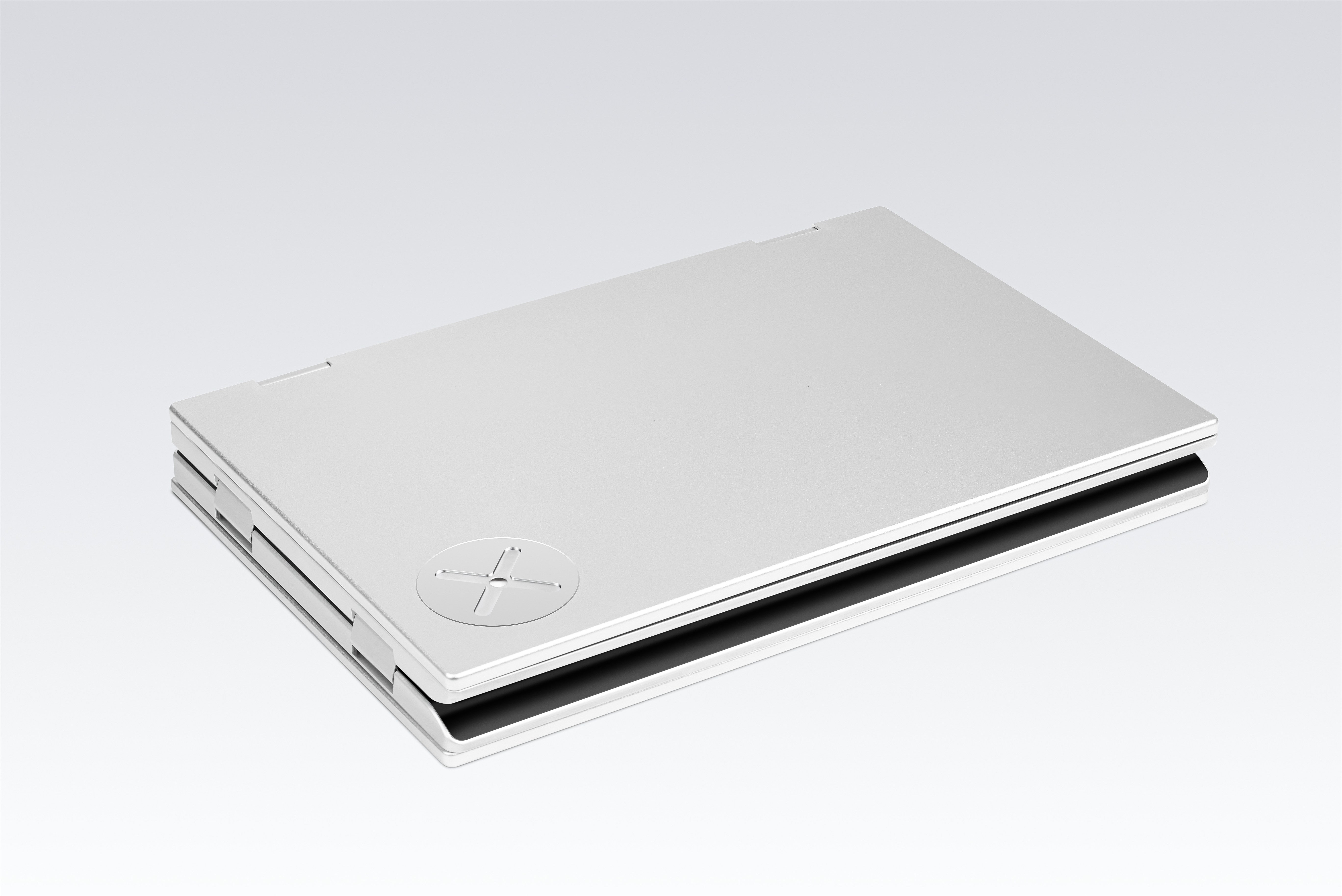 XbooK folded closed &mdash; portable